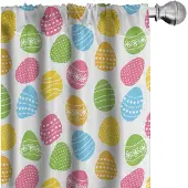 Abakuhaus Gordijnen – 2x75x245 cm – Veelkleurig, microvezel