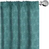 Abakuhaus – Voorhangen 2x75x245 cm – Mikrofaser – Petrolblauw