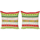 Abakuhaus Kussenhoes Set 40x40 – Dubbelzijdig bedrukt – Multicolor