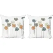 Abakuhaus Paardenbloem Kussenhoes Set – 2×45 cm – Dubbelzijdig bedrukt