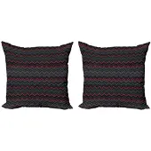 Abakuhaus kussenhoes – 2x50x50 cm – Zigzag – dubbelzijdig