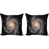 Abakuhaus Galaxie Kussenhoes Set – 40x40 cm – Dubbelzijdig bedrukt – 2 stuks