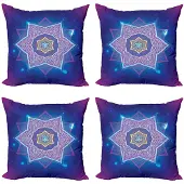 Abakuhaus Sterrenmandala Kussenhoes Set – 4x 40x40 cm – Dubbelzijdig
