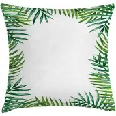 Abakuhaus Groene Blad-kussenhoes – 40x40 cm – Dubbelzijdig bedrukt