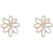Go Dutch Label Oorknoppen Big Flower Stud Sky Blue