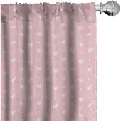 Abakuhaus Roze stippen-voorhang – 2x75x225 cm – Microvezel