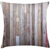 Abakuhaus Kussenhoes – Rustiek Houtpatroon – Dubbelzijdig 45x45 cm