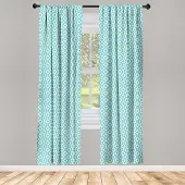 Abakuhaus Moderne gordijnen – Dots – 2-delig – Lichtblauw/Wit – 75x245 cm