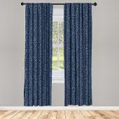 Abakuhaus Abstrakt Venstergordijnen – 2-paneelset, 75x245 cm, Indigo violet blauw