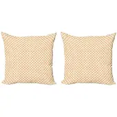 Abakuhaus Geometrische Kussenhoes – 2x40x40 cm – Dubbelzijdig bedrukt – Oranje