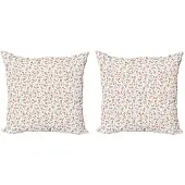 Abakuhaus Bloemen Kussenhoes Set 2x 40x40 cm – Dubbelzijdig bedrukt