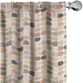 Abakuhaus Voorhangen – 2x75x225 cm – Mikrofaser – lichte zalmkleur