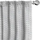 Abakuhaus – Grijs-wit voorhangen geometrisch 2x75x175 cm – mikrofaser, halfdonker