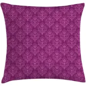 Abakuhaus Abstract Kussenhoes – Victoriaans damast – 50x50 cm – Dubbelzijdig bedrukt, donker magenta
