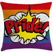 Abakuhaus Regenboogkussenhoes – Dubbelzijdig – 45x45 cm – Veelkleurig