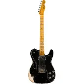 Fender 70s Tele Custom Heavy Relic Black - Custom elektrische gitaar