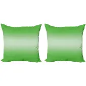 Abakuhaus Ombre Kussenhoes – Set 2x40x40 cm – Dubbelzijdig druk – Groen