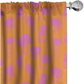 Abakuhaus Bloeiende mandarijntinten – Gordijnen 2-delige set 75x225 cm – Microvezel