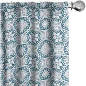 Abakuhaus – Jaargang Gordijnen – 2x75x175 cm – Blauwe tinten