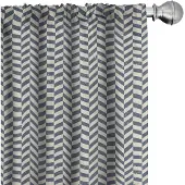 Abakuhaus Gordijnen – Grunge Zigzag, 2x75x245 cm – microvezel