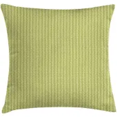 Abakuhaus Abstrakt Kussenhoes – Verticaal Strudel – 40x40 cm – Khaki & Crèmegeel
