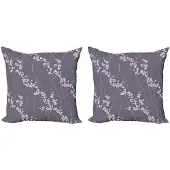 Abakuhaus Kussenhoes Set 2x40x40 cm – dubbelzijdig bedrukt – taupe roze