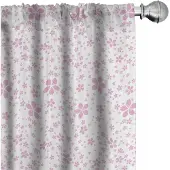Abakuhaus Kersenbloesem – 2x75x225 cm – microvezel, halfdonker, poederroze en wit