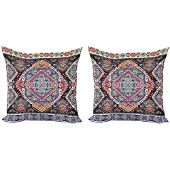 Abakuhaus Kussenhoezen Set – Etnische Print – 40x40 cm – Dubbelzijdig