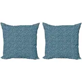 Abakuhaus – Bloemen Kussenhoes Set 60x60 cm – Dubbelzijdig bedrukt, Rits, Mikrofaser