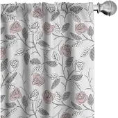 Abakuhaus – Gordijnen 2x75x225 cm – Microvezel, Halfdonker, Blush Pale Taupe
