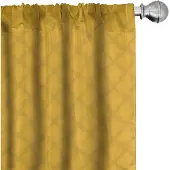 Abakuhaus Abstracte Gordijnen – 2x75x225 cm – Mikrofaser – Licht koffiekleur