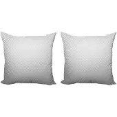 Abakuhaus Digitale kussenhoezen Set – 2x50x50 cm – Grijs & Lichtgrijs, Dubbelzijdig bedrukt