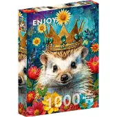 Enjoy Puzzle Crowned Hedgehog Puzzel (1000 stukjes)