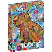 Enjoy Puzzle Patterned Capybara Puzzel (1000 stukjes)