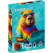 Enjoy Puzzle Cool Capybara Puzzel (1000 stukjes)