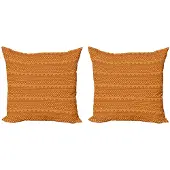 Abakuhaus Azteekse Kussenhoes Set – 2x 45x45 cm – Dubbelzijdig bedrukt