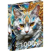 Enjoy Puzzle Jeweled Cat Puzzel (1000 stukjes)