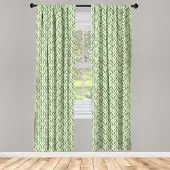 Abakuhaus Botanisch Raamgordijnen – 2x75x225 cm – Groen Hellgroen