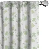 Abakuhaus Botanische Voorhangen – 2x75x175 cm – Microvezel – Groen