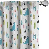 Abakuhaus Draak Gordijnen – 2x75x225 cm – Mikrofaser – Veelkleurig