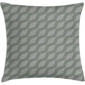 Abakuhaus Abstrakt Kussenhoes – Cirkel/Diamant – 50×50 cm – Wit Groen