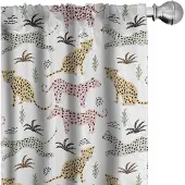 Abakuhaus Luipaarden Voorhangen – 2x75x175 cm – Mikrofaser
