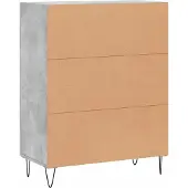 vidaXL Dressoir 69,5x34x90 cm bewerkt hout betongrijs