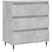 vidaXL Dressoir 60x35x70 cm bewerkt hout betongrijs
