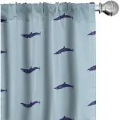 Abakuhaus Haai-gordijnen – Oceaanleven, 2x75x225 cm – Microvezel Blauw