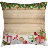 Abakuhaus – Kussenhoes Kerstmotief – 45x45 cm – Bedrukt op beide zijden, rits