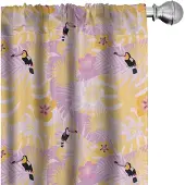 Abakuhaus Tropische Voorhangen – 2x75x175 cm – Jungle – Marigold-Roze