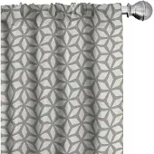 Abakuhaus Geometrische Gordijnen – Rhombus Ster – 2x150x225 cm – ivoor/grijs
