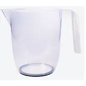 Excellent houseware Maatbeker - 1 Liter / Anti- Slip - Transparant