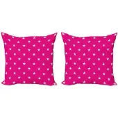 Abakuhaus Felroze Kussenhoes Set – 2x 40x40 cm – Dubbelzijdig